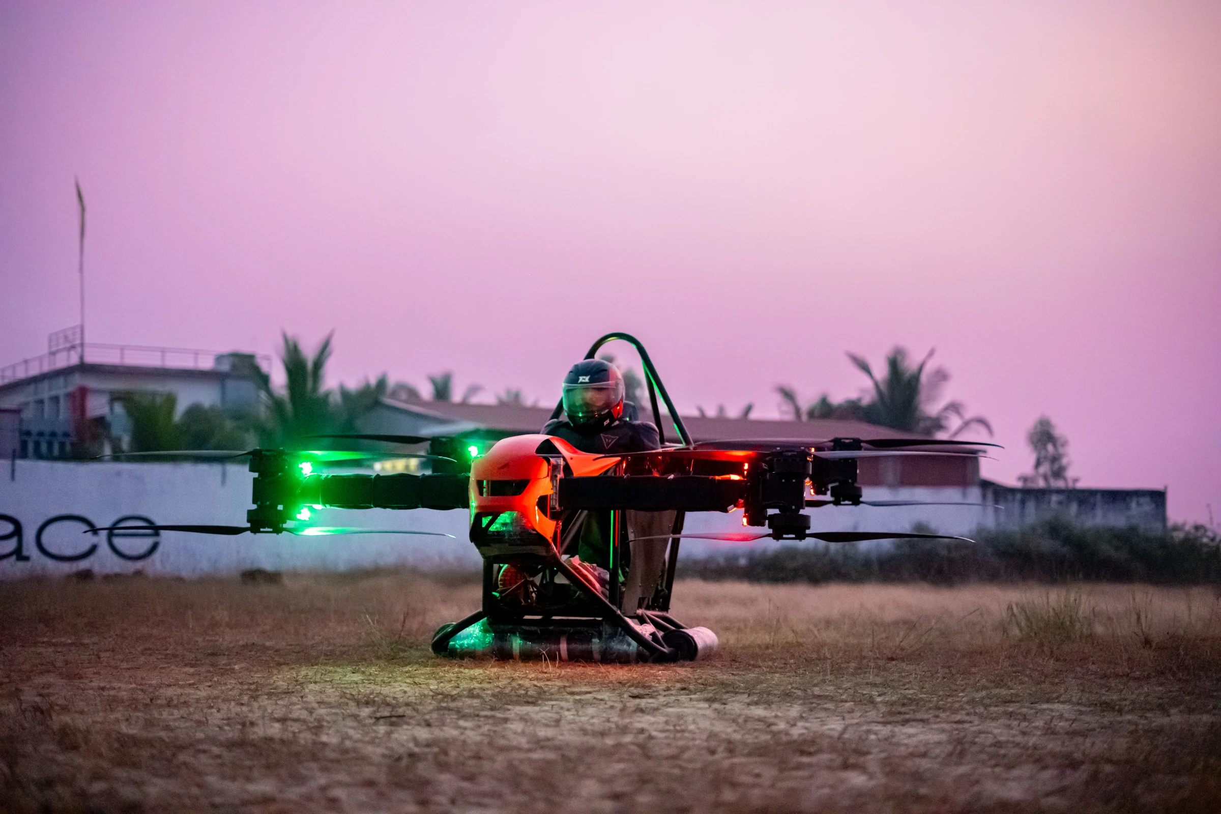 Aer Genesis with an onboard pilot during the development programme