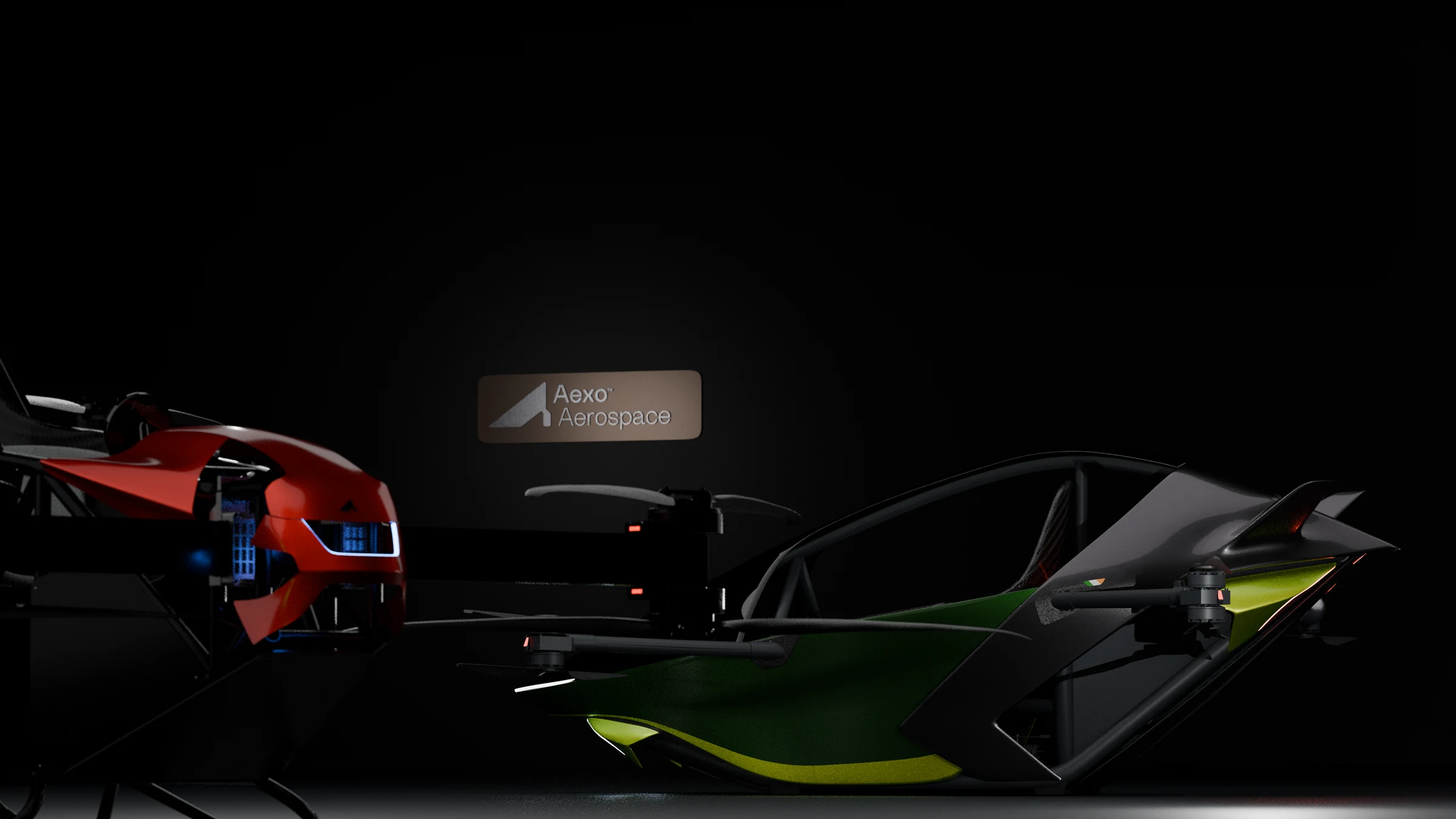 The red Genesis development aircraft alongside the green Aer Sport design